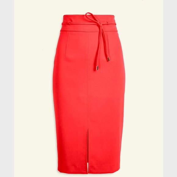 NWT Ann Taylor Knotted Tie Waist Pencil Skirt - Picture 2 of 6